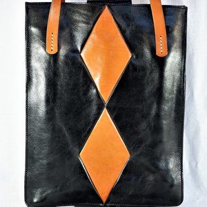 Johnny Farah New York Leather Harlequin Purse